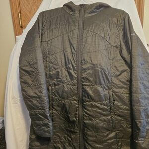 Columbia Womens Dark Gray Omniheat Puffer Jacket
